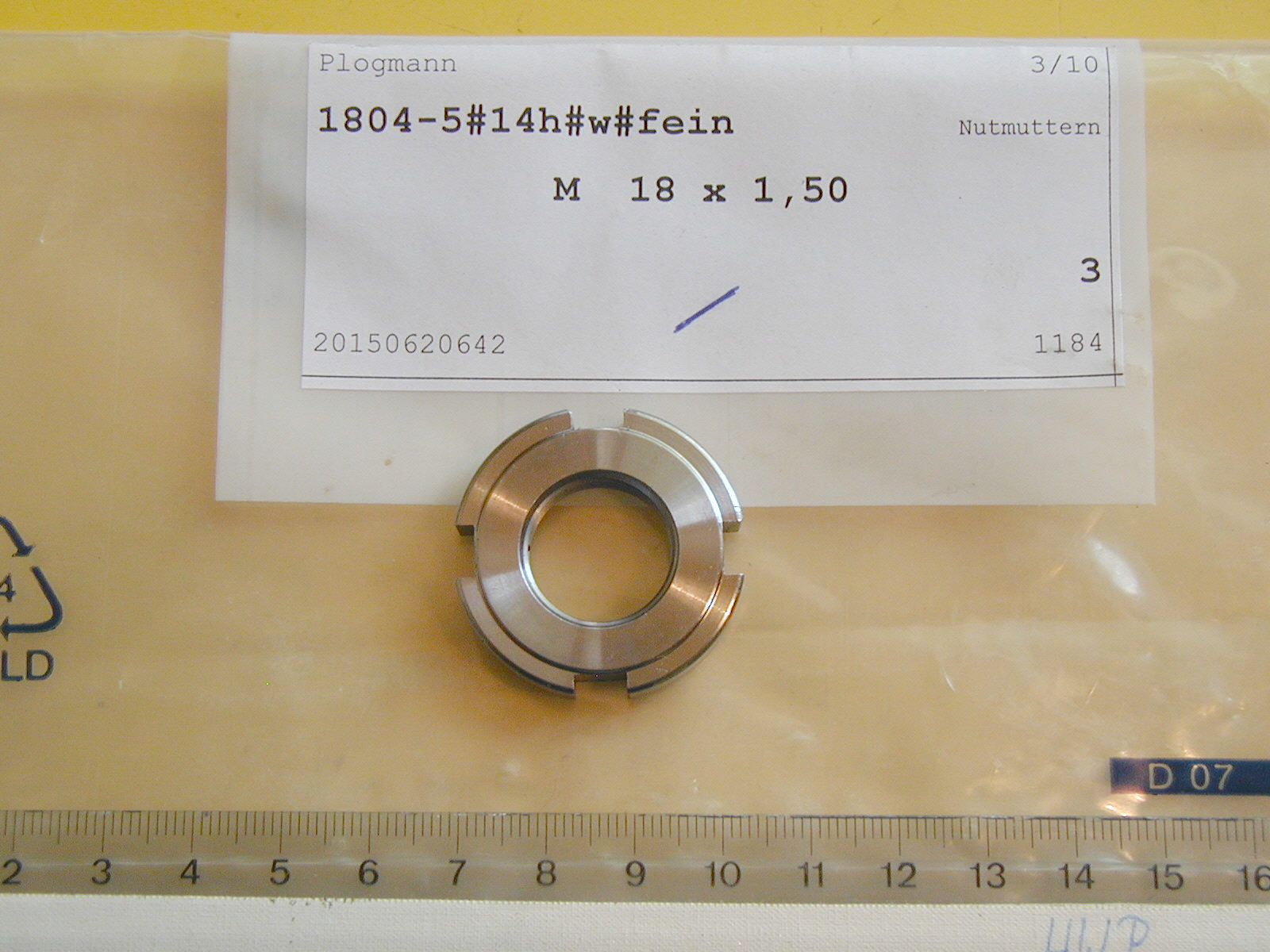 DIN 1804 Nutmutter